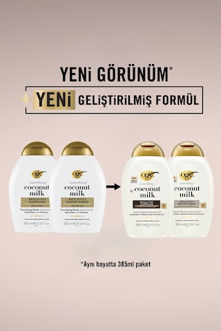OGX Coconut Milk Besleyici Sülfatsız Şampuan 385 ml