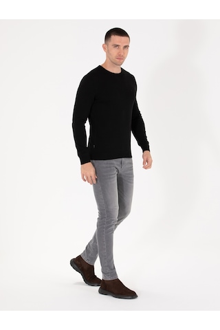 Pierre Cardin Erkek Siyah Triko Kazak 50270179-vr046 Siyah