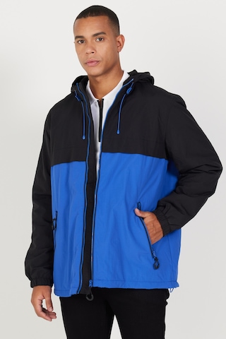 Ac&Co / Altınyıldız Classics Erkek Sıyah Saks Standart Fit Normal Kesim Dik Yaka Yan Cep Mont Siyah - Saks