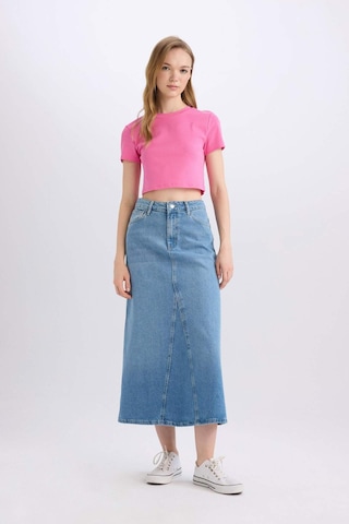 Defacto Fashion Fit Cepli Maxi Jean Etek D4422AX24AUNM28 Mavi