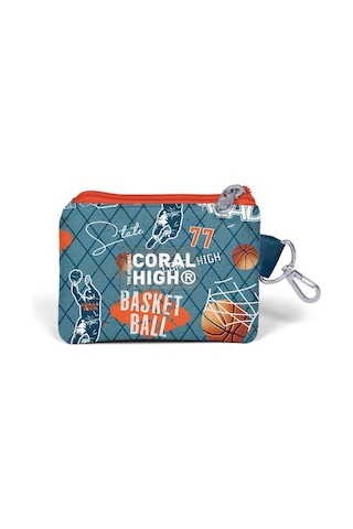 Coral High Kids Nefti Turuncu Basketbol Desenli Bozuk Para Çantası 21933 Çok Renkli