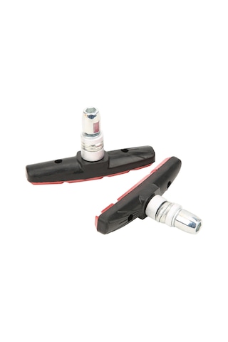 Geeroyoo Mountain Bike Ve Şehir Bisikleti İçin Sessiz Fren Balatası, Dayanıklı Karışık Malzeme, 2 Adet, Yüksek Performans, Renkli Seçenekler Kırmızı