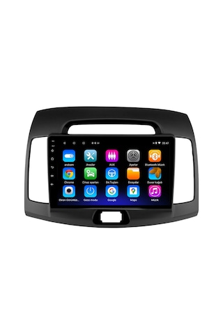 Hyundai Elantra Araç Multimedya Android Ekran Carplay Double Teyp 2+32 9" 06-09 Black Navımex