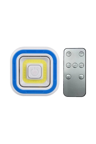 Pm-6937 Cob Ledli Pilli Uzaktan Kumandalı Tekli Lamba