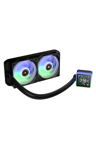 Bitfenix Kuzy Bfw-kcd-240-bb27a-rp Dijital Göstergeli Argb Fanlı 240mm Sıvı İşlemci Soğutucu Am5/lga1851 278 X 120 X 27 Mm