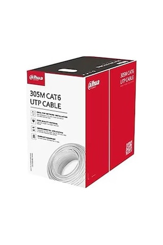 Dahua Pfm923ı Saf Full Bakır Cat6 Kablo Beyaz 305 Metre İç Ortam Kdo