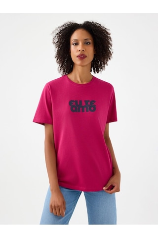 LOFT Regular Fit Kadın Tshirt K.kol Lf2039132 Q1.v1 Fuchsia