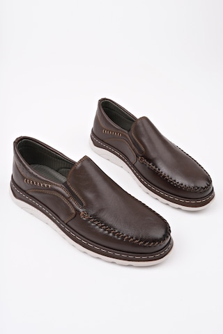 Muggo Robby Slip-on Bağcıksız Erkek Günlük Casual Ayakkabı Kahverengi