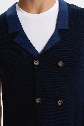 Arma Erkek Slim Fit Örme Likralı Pike Yelek Kısa Kollu, %90 Akrilik %10 Wool K0yyo0857 Lacivert