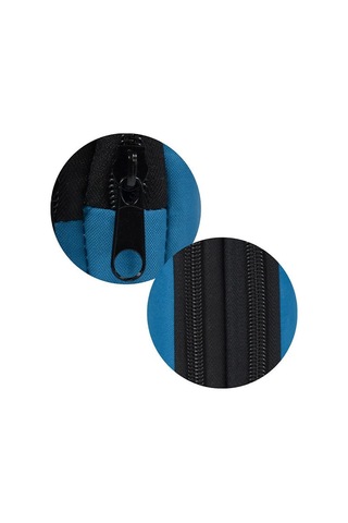 Tebag İki Gözlü Mavi Kalem Çantası Mavi