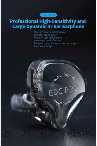 Kz Edc Pro 1dd Iem Kulak İçi Kulaklık Mikrofonlu Edc Pro