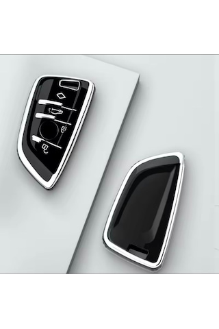 Bmw 2 Serisi F44 Siyah-silver Anahtar Kılıfı