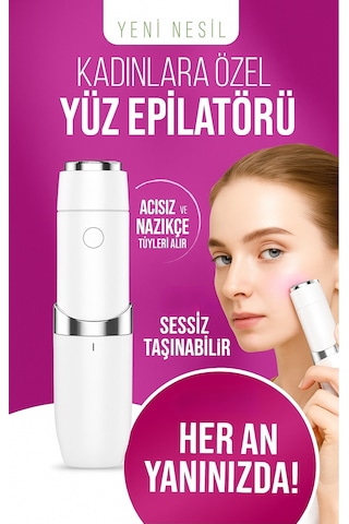 Mini Yüz Epilatör Tüy Alma Cihazı Kadınlara Özel Cilt Temizleyici Epilatör Makinesi