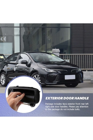 Besthome1 Toyota Corolla Için Dış Dış Kapı Kolu 4 Adet Ön Solda Sağda 1988-1992 69210-12110 69220