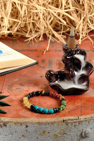 Ssilhoutte Doğaltaş Sertifikalı Başak Burcu Kadın&erkek Doğal Taş Bileklik Kaplangözü,sitrin,yeşim,turkuaz,akik Hematit Çok Renkli