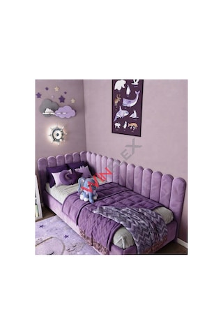 Winflex Yatak Başlık ,duvar Ve Oda Dekorasyon Panel 10adet- 15x100cm Mor 100 x 150 CM