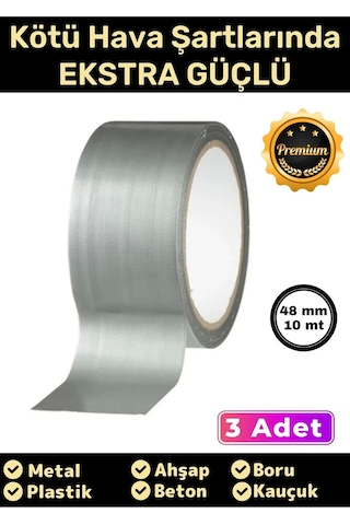 Özel Üretim Çok Amaçlı Su Geçirmez Sızdırmaz Güçlü Dayanıklı Izolasyon Gri Tamir Bandı 48 Mm 3x10 Mt