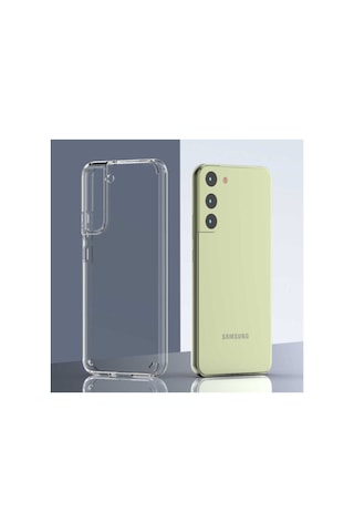 Samsung Galaxy S22 Plus Ile Uyumlu Kılıf Şeffaf Dayanıklı Sert Silikon Kapak Col90218-şeffaf
