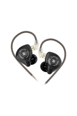 Willowhaven Kz Edx Pro X Kulak İçi Sahne Kulaklık - Ergonomik, Bakır Kablolu, Mikrosuz, Siyah EDX Pro X