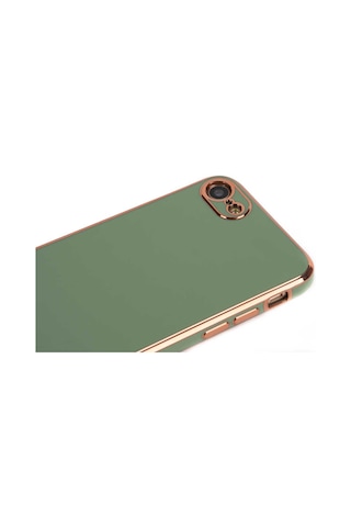Apple Uyumlu iPhone Se 2022 Kılıf Zore Bark Kapak Light Green