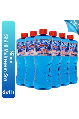 Nilem Sihirli Muhteşem Sıvı Fayans ve Duşakabin Temizleyici 6 x 1 L
