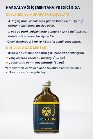 Apayrı Yaşam Apaixirium Doğal Bitkisel Özler İçeren Takviye Edici Gıda 200 ML
