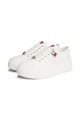 Tommy Hilfiger Kadın Marka Logolu Günlük Kullanıma Uygun Beyaz1 Sneaker En0en02959 Ybl-16372 Beyaz