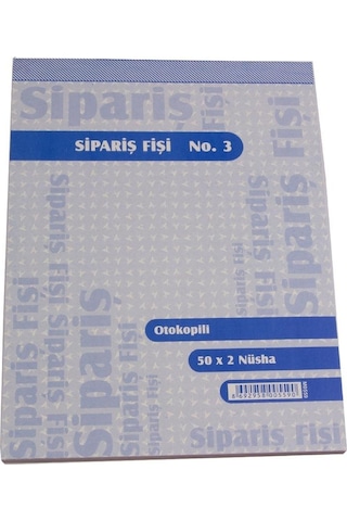 Armat Özkan No:3 Sipariş Fişi Otokopili 50x2 Nüsha 12 Adet M0559