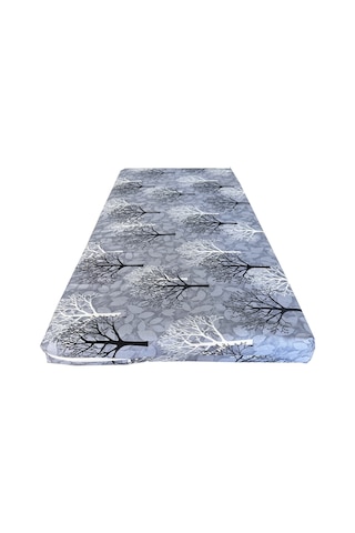 Çocuk Yatağı 60x120x6 Cm Vip Oyun Parkı Sünger Yatak Bebek Yatağı-gri Ağaç