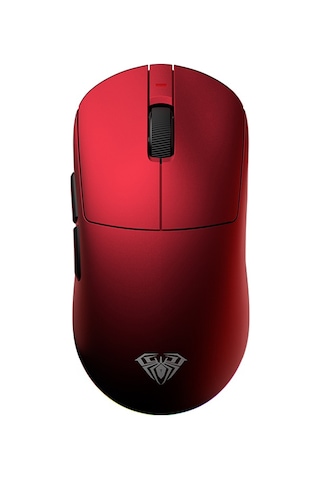 Aula V9 Ultra Plus 42000 Dpı Paw3950 Sensör 8000hz Tri-mode Kablosuz Oyuncu Mouse Rgb Omron Switch Lightweight E-spor Gaming Mouse Kırmızı