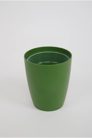 Yeşil Orkide Saksısı Dekoratif Dış Saksı 1 Adet- 12 Pot Şeffaf Orkide Üretim Saksısı Hediyeli Yeşil Saksı