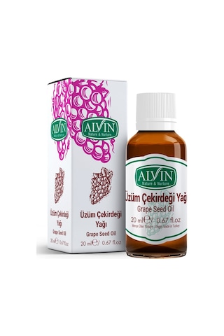 Alvin Üzüm Çekirdeği Yağı Soğuk Sıkım 20 ML