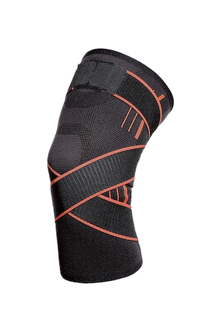 Yuntech01 Yeni Nesil Kaymaz Spor Dizlik - Koşu, Basketbol Ve Bisiklet İçin Mükemmel Koruma Turuncu, M Çok Renkli