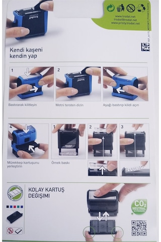 Trodat Printy Serisi Kaşe - Kendi Kaşeni Kendin Yap 47 x 18 MM