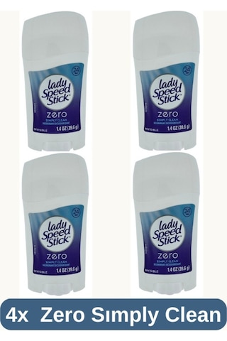 Stick Zero Simply Clean Invisible Deodorant Stick 39.6g- 4 Adet