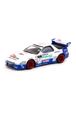 Tarmac Works 1/64 Pandem Mazda Rx-7 Fc3s Drift Beyaz