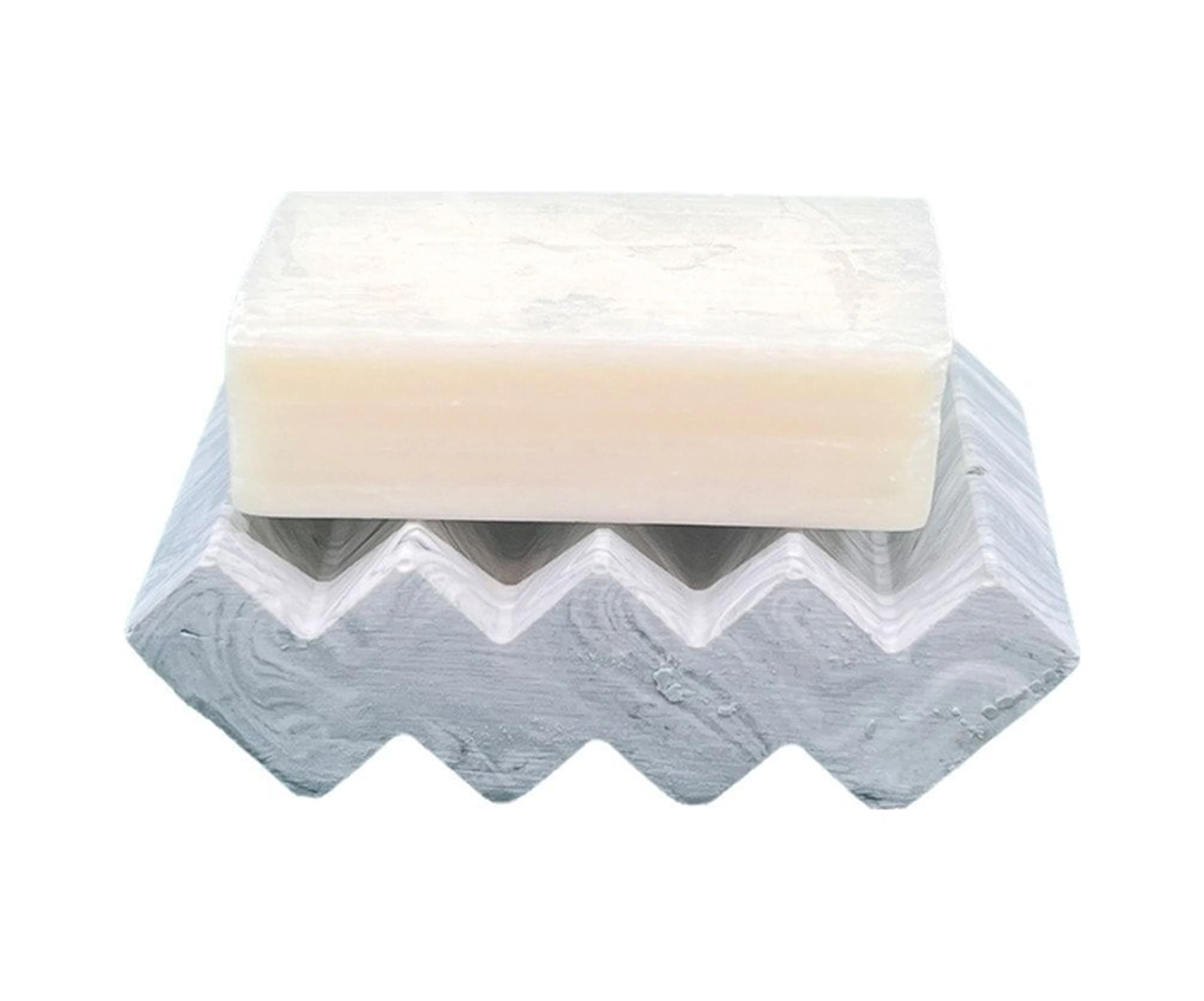 Banyo Mutfak Tuvalet Beton Katı Sabunluk Zikzak Model Beyaz