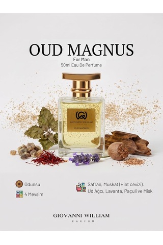 Tr Oud Magnus Erkek Parfüm Kışlık For Edp Oud, Safran, Misk, Odunsu Extra Kalıcı Etkileyici Greatness Class Amber