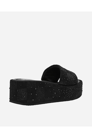 Steve Madden Decor Blk Raffıa Kadın Blk Raffia Topuklu Terlik Decor