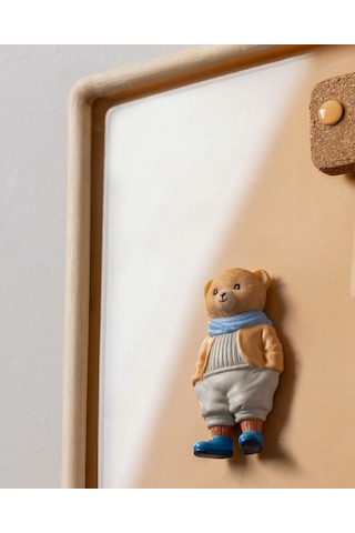 Madame Coco Paddington Bear Magnet - Somon/mavi - 4x8 Cm 8684427186992 Çok Renkli