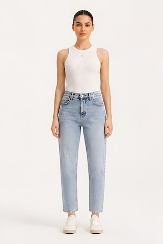 Lili Woman Kadın Yüksek Bel Straight Fit Baggy Jean Pantolon Ty.bgt01 Açık Mavi