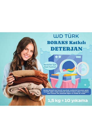Boraks Katkılı Deterjan 1,5 Kg Renkliler İçin Özel