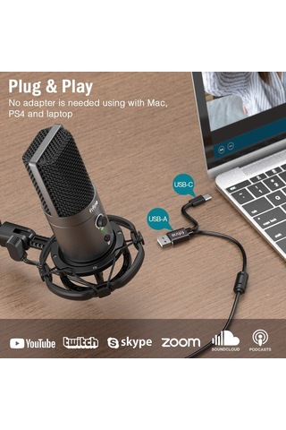 Fifine T683 Usb Condenser Mikrofon Kayıt Seti
