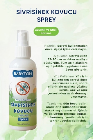 Sivrisinek Kovucu Sprey Losyon 100 Ml