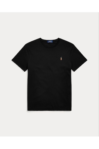 Polo Ralph Lauren Yumuşak Pamuklu Bisiklet Yaka Tişört Siyah