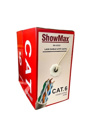 Showmax Sh-4022 Cat6 Cat5 Kablo 23awg 0.50mm 305 Metre