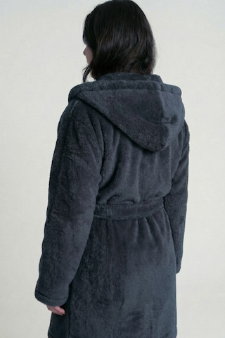 Kapüşonlu Wellsoft Sabahlık & Peluş Bornoz - Yumuşak, Polar Unisex Sabahlık Antrasıt/s/m Antrasit