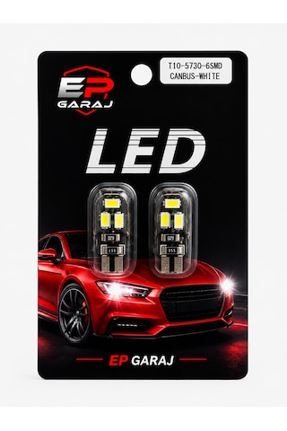 Üniversal Bütün Araçlara Uyumlu T10 Canbus Led Xenon Beyaz Park Ampulü 0