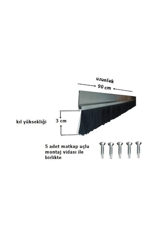 Kapı Altı Fırça Alüminyum 90Cm (H Tipi )