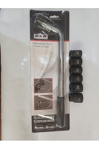 Teleskopik Bijon Anahtarı, 45cm Kol Ve 1/2 Lokmalar
